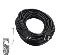 Prolunga esterna nera, prolunga esterna impermeabile, prolunga per tutte le stagioni, a 2 poli, flessibile resistente al freddo, collegamento/estensione della catena luminosa