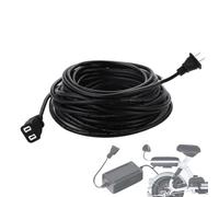 Prolunga esterna nera - Prolunga multifunzione esterna nera a 2 pin, dispositivo flessibile resistente al freddo, collegamento/estensione della catena luminosa interna e