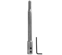 Prolunga extra lunga da 170 mm per trapani forestali con codolo da 3/8", Gambo della in acciaio al carbonio per fresatura di fori profondi e sfondamento, Include viti di fermo e chiave a brugola