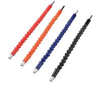 Prolunga flessibile per punte da trapano 1 cacciavite flessibile da 1/4" 300 mm, albero flessibile morbido, adattatore di prolunga for cacciavite flessibile, attacco universale for trapano(Orange)