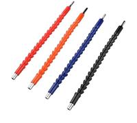 Prolunga flessibile per punte da trapano Punta for trapano elettrico, cacciavite, multifunzionale, universale, flessibile, collegamento albero cardanico, asta di prolunga morbida(295mm Red)