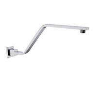 Prolunga for braccio doccia in ottone for altezza supporto for soffione, accessori for barra con staffa fissa fissati a parete in nichel spazzolato cromato nero per Doccia(Chrome)