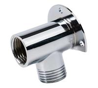 Prolunga for doccia in acciaio inossidabile for braccio da 30 cm, supporto for tubo flessibile cromato da parete for soffione doccia da bagno(Mount Base)