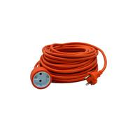 Electraline Prolunga lineare da giardino 01354 – 20 m Arancione 2x1,5 presa e spina Schuko