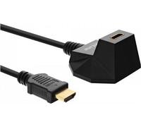 Prolunga HDMI con supporto HDMI ad alta velocità - 4K2K - spina - nero/oro - 3 m