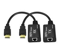Prolunga HDMI, da HDMI maschio a RJ45 Ethernet LAN, convertitore e ripetitore, fino a 60 m, Cat 5e/6, 1080p, per HDTV HDPC PS4 STB 4K 2K (60 metri)