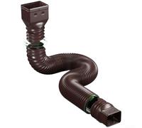 Prolunga in plastica con architettura S-Bend e portata regolabile per supportare un'efficace deviazione dell'acqua (marrone)