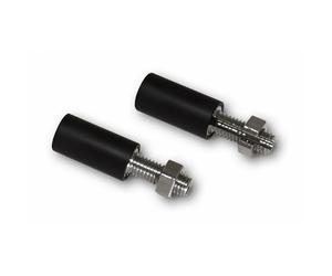 Prolunga indicatori Highsider nera M8 x 1.25 27 mm Ø 14 mm | Lunghezza filettatura 21 mm, acciaio inossidabile, set da 1 coppia