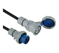 PROLUNGA INDUSTRIALE CON CAVO IN GOMMA IP67 16A 2P+T 200-250V - 20 mt - ELECT...