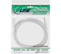 Prolunga jack - spina 3,5mm - presa - stereo bianco - oro - 10m NEW