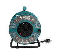 PROLUNGA KÖNNER & SÖHNEN KS CR-25M - 4 prese, cavo 25m, prese Schuko, protezione da sovratensioni