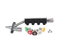 Prolunga lancia idropulitrice 35,5 cm con ugelli personalizzabili e sgancio rapido per una facile transizione (A)