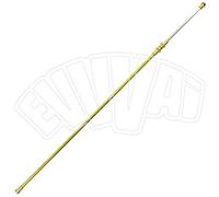 PROLUNGA LANCIA IN OTTONE TELESCOPICA CM 75-150 PESO 180GR ATTACCO M + F POMPA