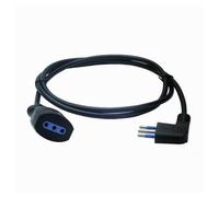 PROLUNGA LINEARE 5 METRI CON SPINA 10A 2P+T + PRESA 10A 2P+T CAVO 90° NERA 83280