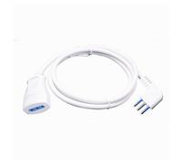 PROLUNGA LINEARE BIANCA 5 MT CON SPINA 10A 2P+T + PRESA 10A 2P+T CAVO 90° 83271