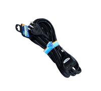 Prolunga Lineare Colore Nero 10M 3X1.0mm Spina Italiana 16A Presa Bipasso 10/16A
