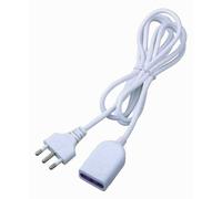 PROLUNGA LINEARE CORRENTE ELETTRICA 5 MT 16A BIANCA FILO CAVO LUCE CAVETTO 3X1