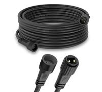 Prolunga Luci Natale 10M/33Ft,Dalugo 2 Pin IP65 Impermeabile all'aperto Festone Luci Cavo, Anticorrosione Cavo di Prolunga Nero per Lampadine LED G40, Luci Solari Esterno, Catena Luminosa Esterno