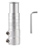 Prolunga Manubrio Bici, Bici Attacco Manubrio Riser, Sollevamento Del Manubrio Della Bicicletta, Stelo di Risalita Regolabile, Per Alzare Manubrio Bici Fino a 10cm per Bici da Corsa,BMX(Argento)