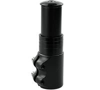 Prolunga Manubrio Bici, Prolunghe Forcella Lega di Alluminio per 28,6mm Forcella, Adattatore Altezza Regolabile per Ciclismo Mountainbike (Nero, 12,4cm)