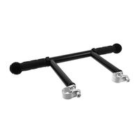 Prolunga Manubrio Passeggino Regolabile Nero 25mm in Acciaio | Impugnatura Antiscivolo, Altezza Variabile, Accessorio per Pushchair e Pram, Fissaggio Fibbia da 25mm
