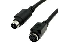 Prolunga Mini Din 8 Pin Maschio a Femmina Audio/Video, Nero, 1 m