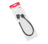 Prolunga Molex a 4 pin con manicotto - 30 cm nero NEW