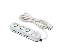 Prolunga Multipresa 3X1 3+6P Ml 5 Fanton - Cavo 5 Metri - 42140