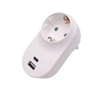 Prolunga multipresa, adattatore for presa, spina a muro con 1 porta USB e tipo C, 2 fori, 1 pezzo, 2 pezzi(1pc)