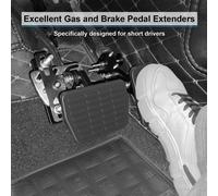 Prolunga Pedale in Metallo Regolabile per Pedali Acceleratore e Freno per Uso Co