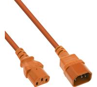 Prolunga per apparecchio freddo - da C13 a C14 - arancione - 1,5 m