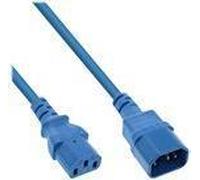 Prolunga per apparecchio freddo - da C13 a C14 - blu - 0,5 m