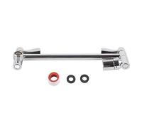 Prolunga per braccio doccia regolabile Placcatura in rame completamente cromato Supporto a parete resistente per soffione doccia da bagno Design ergonomico Resistenza alla