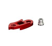 Prolunga per deragliatore posteriore per bicicletta, adattatore per cassetta del cambio per MTB e bici da strada, adatto per 40-56T, accessorio per telaio da ciclismo (rosso lungo)