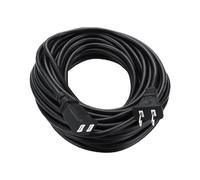 Prolunga per esterni Impermeabile, Prolunga per esterni nera, nera per a 2 poli - Cavo di prolunga flessibile per apparecchi resistente al freddo, collega/estendi la luce della stringa