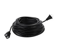 Prolunga per esterni Impermeabile, Prolunga per esterni nera - per per tutte le stagioni 2 poli | Cavo di prolunga flessibile per elettrodomestici lungo esterno per prato giardino