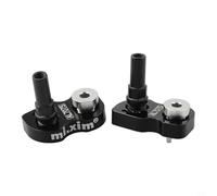 Prolunga per freni a V, 22 mm, in alluminio AL7075, per ruote pieghevoli, set da 2 adattatori per il montaggio di freni a V per i cambiamenti di dimensioni da 14 a 20 pollici (nero)