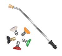 Prolunga per idropulitrice da 43,9 cm, lancia di prolunga per Karcher K2 K3 K4 K5 K6 K7, 5 ugelli a spruzzo, aste curve a 30°