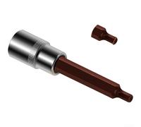 Prolunga per Inserti 1/2 Pollici in Acciaio Cromo Vanadio Set H4-H14 per Chiave a Cricchetto e Elettrico Uso Industriale(B)