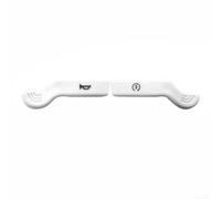 Prolunga per interruttore per clacson per moto, set da 2 pezzi - Estensione pulsante ABS per una maggiore sicurezza - Accessori per manubrio per scooter elettrico per quad (bianco)