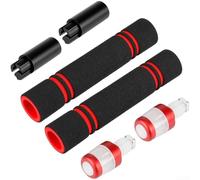 Prolunga per manubrio scooter elettrico con kit di luci a LED per Ninebot per adulti Max G30, colore nero e arancione, per una guida notturna sicura e un migliore controllo su strade all'aperto (B)