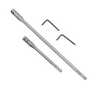 Prolunga per Punta Esagonale 2 Pezzi in Acciaio Ad Alto Tenore di Carbonio con Chiave per Viti, Dadi - Resistente e Maneggevole - Risparmia Tempo Adatta Alla Maggior Parte degli Inserti