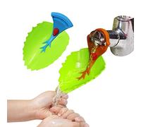 Prolunga per rubinetto a forma di foglia, per bambini, 2 pezzi, per cucina / bagno / lavabo, per lavarsi le mani e giocare, colore: marrone/blu