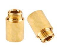 Prolunga per rubinetto G1/2 pollice x 30 mm, 2 pezzi prolunga in ottone DN15 x 30mm, prolunga raccordo, raccordo filettato