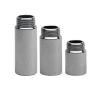 Prolunga per rubinetto in ottone cromato IG/AG 1/2" x 15 mm, raccordo filettato, filettatura esterna