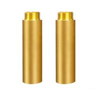 Prolunga per rubinetto in ottone, lunghezza 100 mm, filettatura 1/2", per connessioni a tenuta stagna nelle reti di distribuzione dell'acqua, 2 pezzi