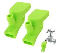 Prolunga per rubinetto per bambini - Copri rubinetto in silicone da 15 cm, adattatore per portatile da 2 pezzi | Prolunga morbida e flessibile per beccuccio per cucina, bagno, bambini, sicur