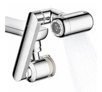 Prolunga per Rubinetto Rotante 1080° con 4 Modalità Acqua e Nebbia Viso Verso l'Alto, Aeratore Universale con Filtro, Risparmio Idrico per Rubinetto Cucina e Bagno