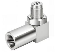 Prolunga per sensore di ossigeno O2 per auto, prolunga sonda lambda M18x1,5 in acciaio inossidabile Adattatore eliminatore lambda a 90°, distanziale universale per sensore di ossigeno Prolunga per cat