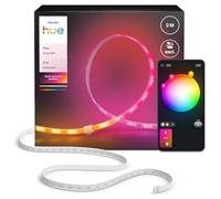 Prolunga per Striscia LED Hue Flux, 2 m, Colori e Atmosfera Vivaci, Luce per Interni Flessibile, Miscela Colori Chromasync™, Tagliabile, Estensibile, Riusabile, Controllo Voce/App